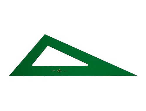 Esquadro plastico verde transp 28 cm , Faber castell , 1585 , 8414790236839